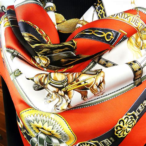 authentic hermes silk scarf.